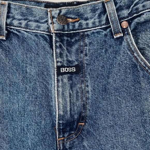 BOSS by I.G Design Men's Baggy Blue Jeans 14/172/34 - Picture 1 of 7